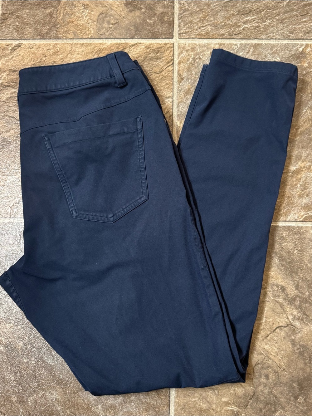 Lululemon Men's ABC Commission Pants 31 Navy Blue Warpstreme Style